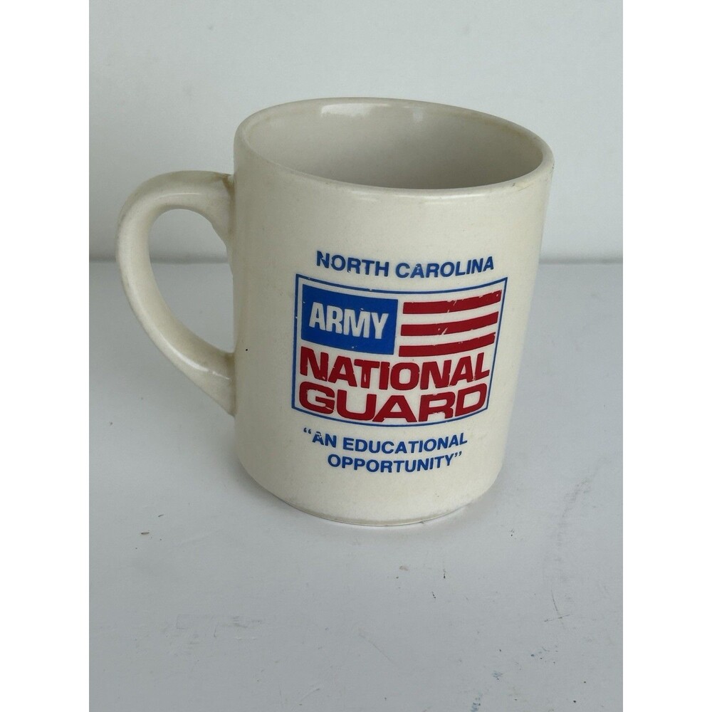 Vintage North Carolina Army National Guard Coffee Mug NC State Seal England